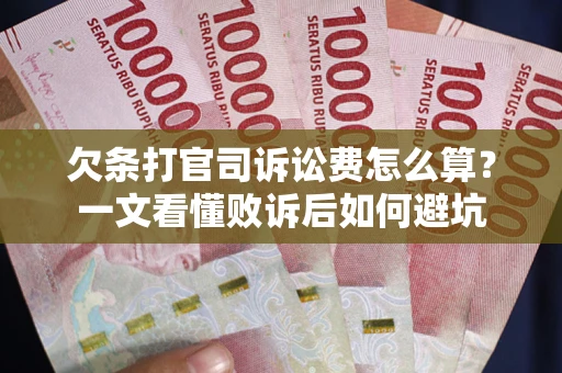 北京欠条打官司诉讼费怎么算？一文看懂败诉后如何避坑