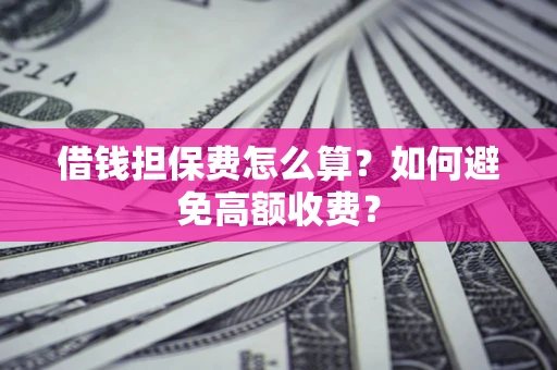 北京借钱担保费怎么算？如何避免高额收费？