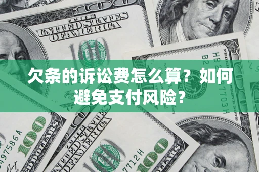 北京欠条的诉讼费怎么算？如何避免支付风险？
